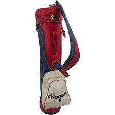 Hogan Golf 3 Divider Golf Bag Red White And Blue With Carry Strap  Rain Cover