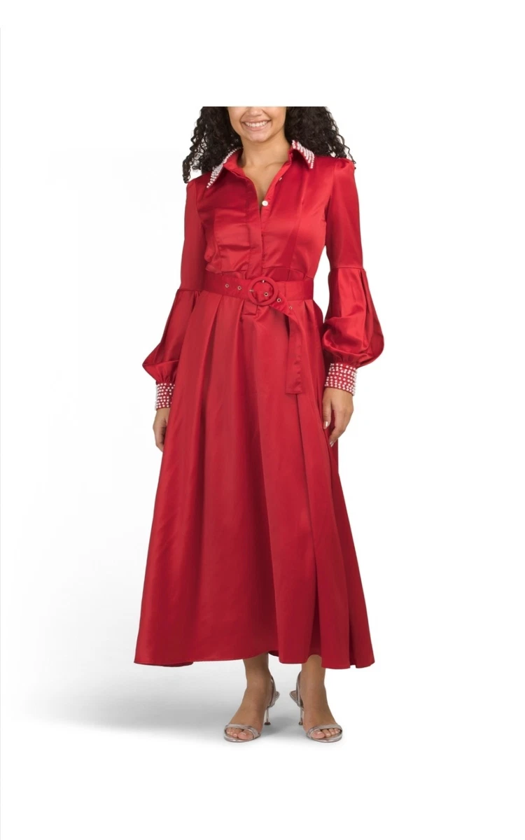 Long Sleeve Shirt Formal Dresses for Women for sale | eBay