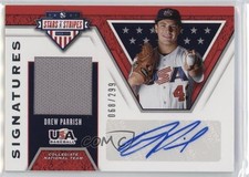 2019 Panini USA Baseball Stars & Stripes Signatures 68/299 Drew Parrish Auto 0b2