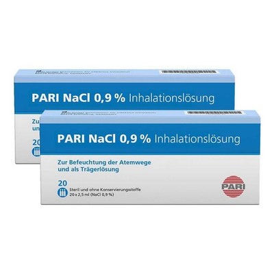 PARI NaCl Inhalationslösung Ampullen · 2x 20x5 ml · PZN 08032317