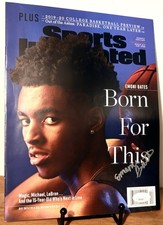 EMONI BATES SIGNED Sports Illustrated SI Magazine JSA COA NEWSSTAND NO LABEL