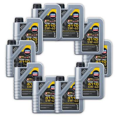 10x 1L LIQUI MOLY 21478 Motoröl Top Tec 4110 5W-40 Engine Oil Motor