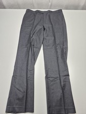 Lauren Ralph Lauren Dress Pants Mens 38x34 Medium Grey Wool Flat Front NWT FLAW