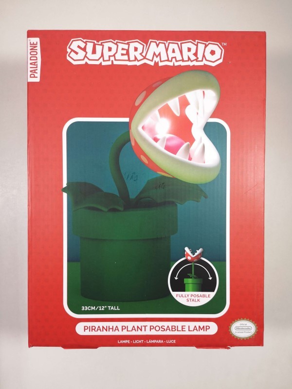 Lampe Piranha Super Mario Nintendo Paladone flexible pour bureau