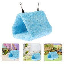 Hanging Bird Bed for Cage - Warm Parrot Nest House Cozy Snuggle Hut - Bird