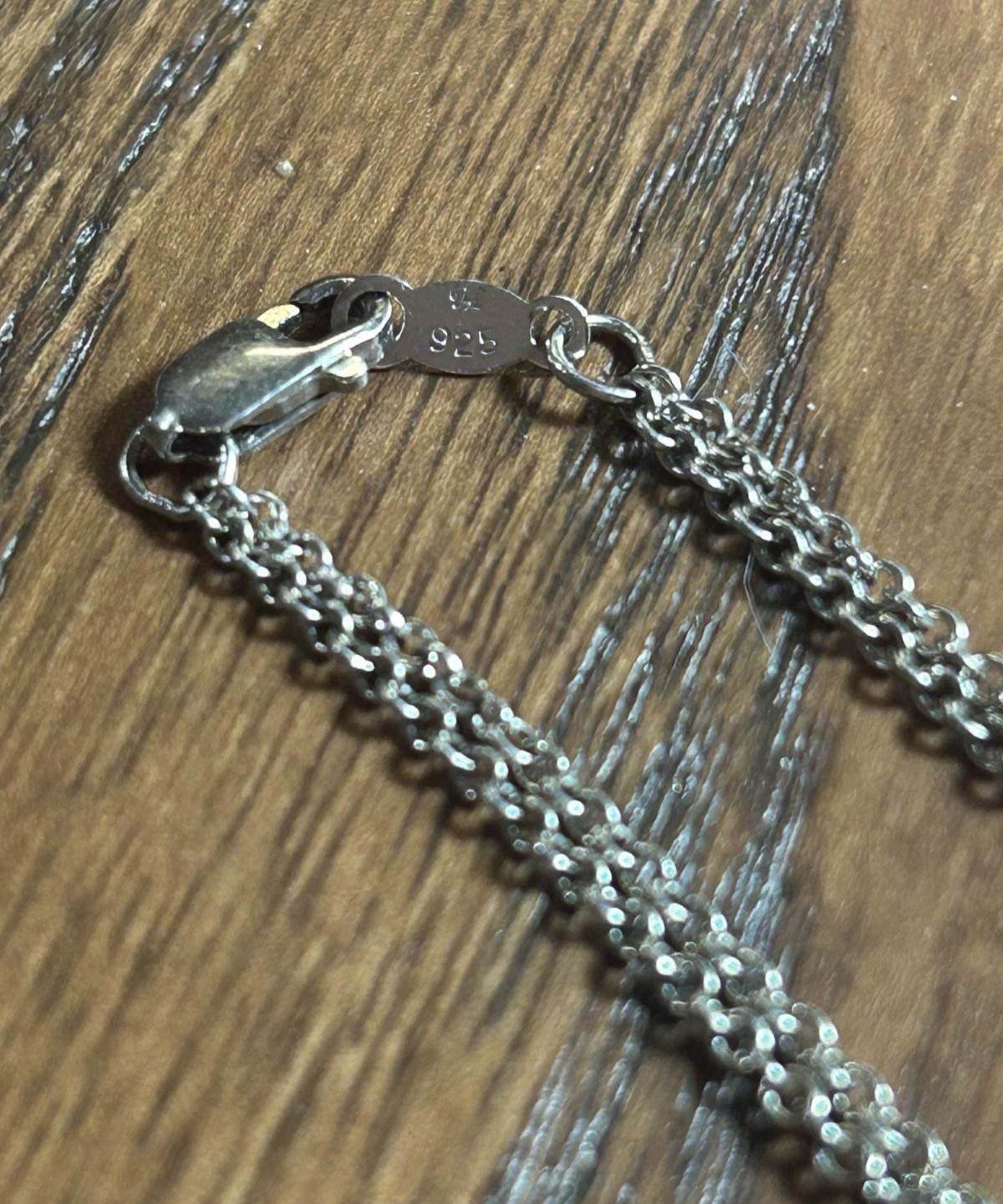 Silver Necklace 925 Double - image 4