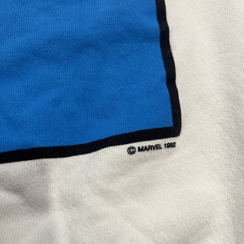 Vintage 90s Marvel Spiderman Sweatshirt M L 1992 Rare Comic 22,5x28 Puff Print - Bild 7 von 7