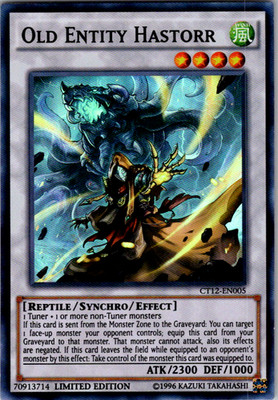 Old Entity Hastorr - CT12-EN005 - Super Rare - Limited Edition