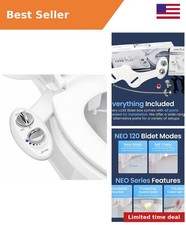 NEO 120 - Bidet Attachment for Toilet Seat, White