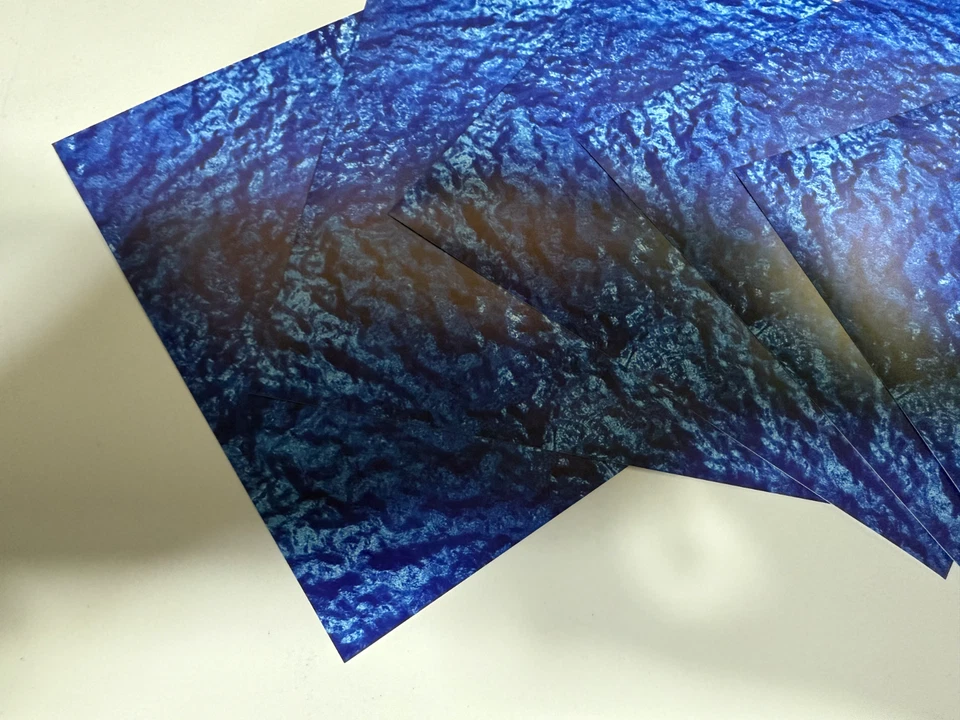 HO Scale Water Model Train Scenery Sheets –5 Seamless 8.5x11 Dark Blue - Image 3 of 4