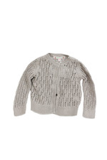 Bonpoint Girls Cotton Knitted Buttoned Cardig...