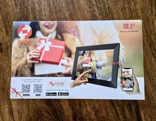 Frameo 10.1” Black WiFi Cloud Frame - Model ZN-DP1002 - NEW / OPEN BOX