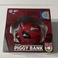 NCAA Louisville Cardinals   Official Team Piggy Bank Forever Collectibles NIB