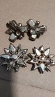 Vintage Jewelry Multi Color Rhinestone Pins Brooches and Clip On Earrings Set — photo 7