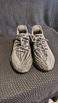 adidas Yeezy Boost 350 V2 Knit Sneakers Beige Gray Orange