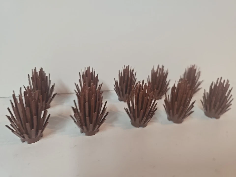 10 Pieces Lot LEGO® Reddish Brown Plant 6064 Prickly Bush 2 x 2 x 4 - Image 2 of 4
