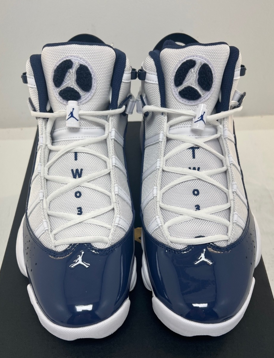 Nike JORDAN 6 RINGS Men's Basketball Shoes 322992 124 Midnight