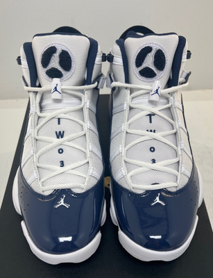 Nike JORDAN 6 RINGS Men's Basketball Shoes 322992 124 Midnight