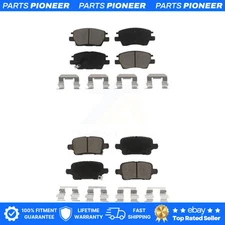 Front Rear Ceramic Brake Pads Kit For Chevrolet Cruze Volt Bolt EV EUV