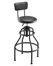 Shop Stool With Backrest Pneumatic Garage Seatwork Stool With 300 Lbs Capacity Shop Stool With Backrest Pneumatic Garage Seatwork Stool With 300 Lbs Capacity