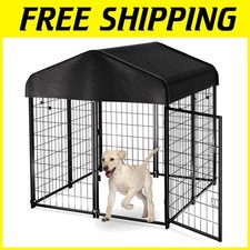 Heavy Duty Dog Crate Playpen for Large Dogs - Outdoor Kennel