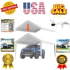 Telo di Ricambio per Tettoia Carport 10 x 20 piedi, Garage Top Tenda Rifugio Telo Hea...