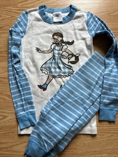 Hanna Andersson Girls The Wizzard of Oz Dorothy Pajama Size 10 140 Nwnt