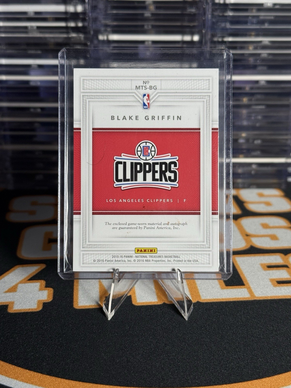 Blake Griffin 2015-16 National Treasures Material Treasures Auto /75 view 4