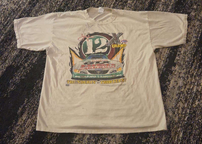 Jonh Force Thunderin To Thirteen Autographed T-Shirt Size Men's 2XL