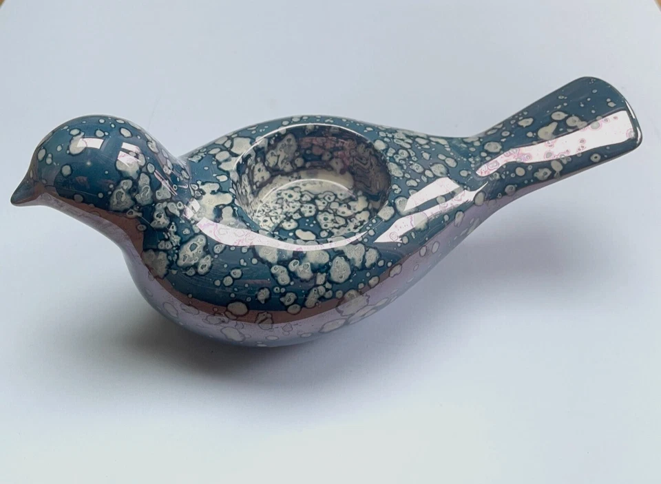 Emma Bridgewater Blue Lustre Dove Bird Candle  Tealight Holder 1st & NEW gift - Image 2 of 4