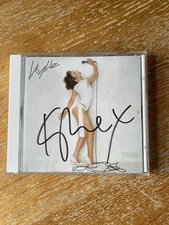 Kylie Minogue Fever CD Album Hand Signed Autograph