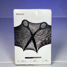 Sheertex Women's Control Top Sheer Rip Resist Tight High Stocking Sz M BLK
