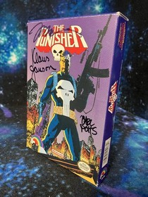 The Punisher NES CIB Signed Box (Jim Lee, Carl Potts, Klaus Jansen)
