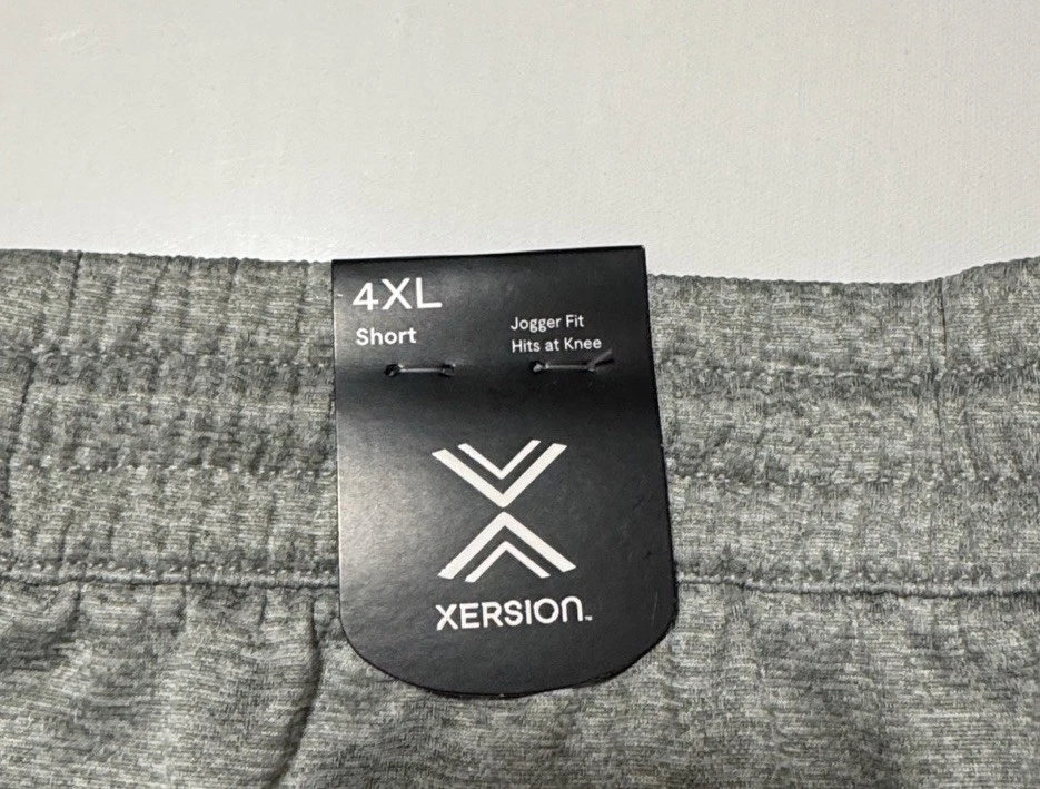 Fleece Shorts Mens 4XL Zip Pocket Gray Xersion - Image 3 of 3