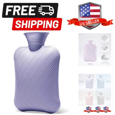 Hot Water Bottle for Pain Relief, Hot Water Bag for Back Pain, Heating Pad 2L...