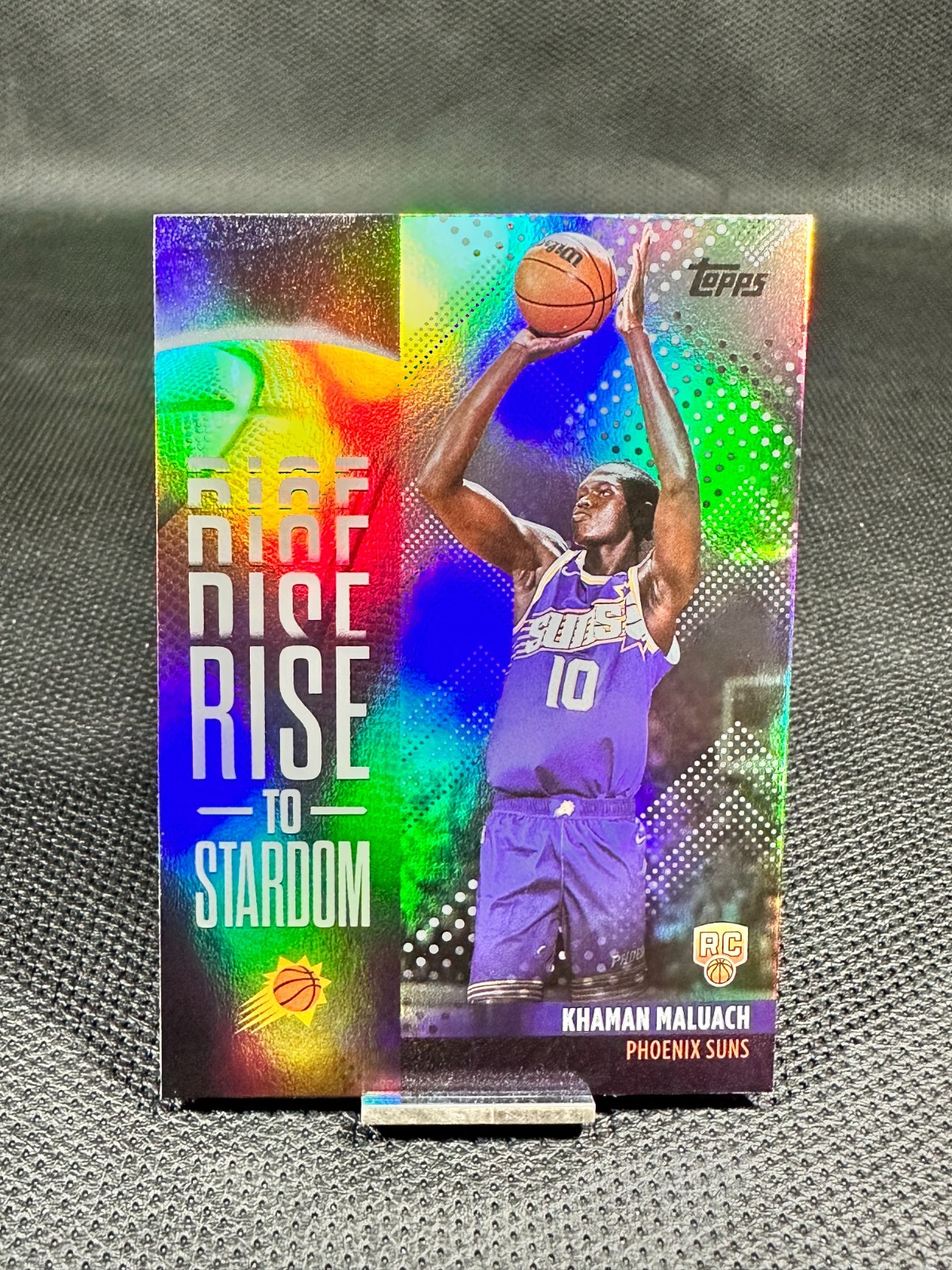 2025-26 Topps Basketball  KHAMAN MALUACH  Rise To Stardom RC Rainbow Foil