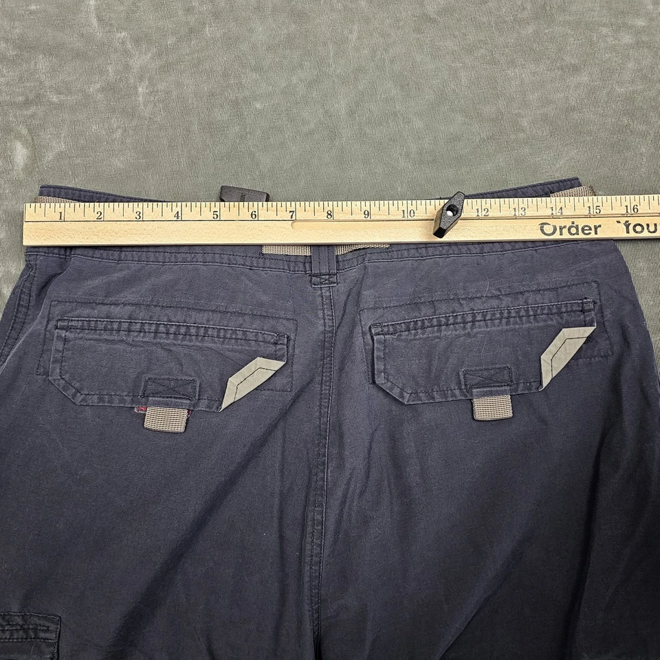 Vintage Abercrombie Shorts Mens XL Cargo Belted Paratrooper Paratroops Utility - Image 4 of 4