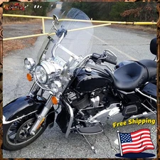 Fit for 1994-2023 Harley Touring Road King Clear Windshield W/Bracket Detachable