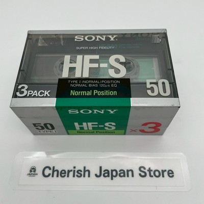 Sony HF-S 50 Vintage Audio Cassette Tape Type I Normal Position 3 Pack Japan