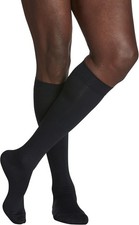 Sigvaris Men  s Midtown Microfiber Calf-High Socks 20-30mmHg Navy Medium Short