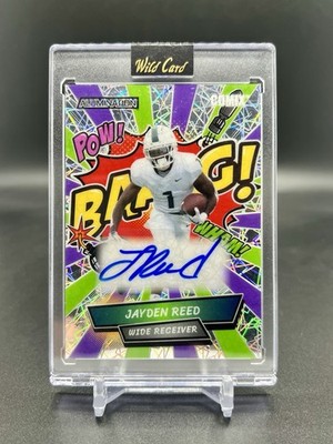 Jayden Reed Autograph 1/4 Wild Card Allumination #AC-22 Comix
