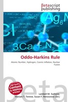 Lambert M. Surhone (U. A.) | Oddo-Harkins Rule | Taschenbuch | Englisch (2026)