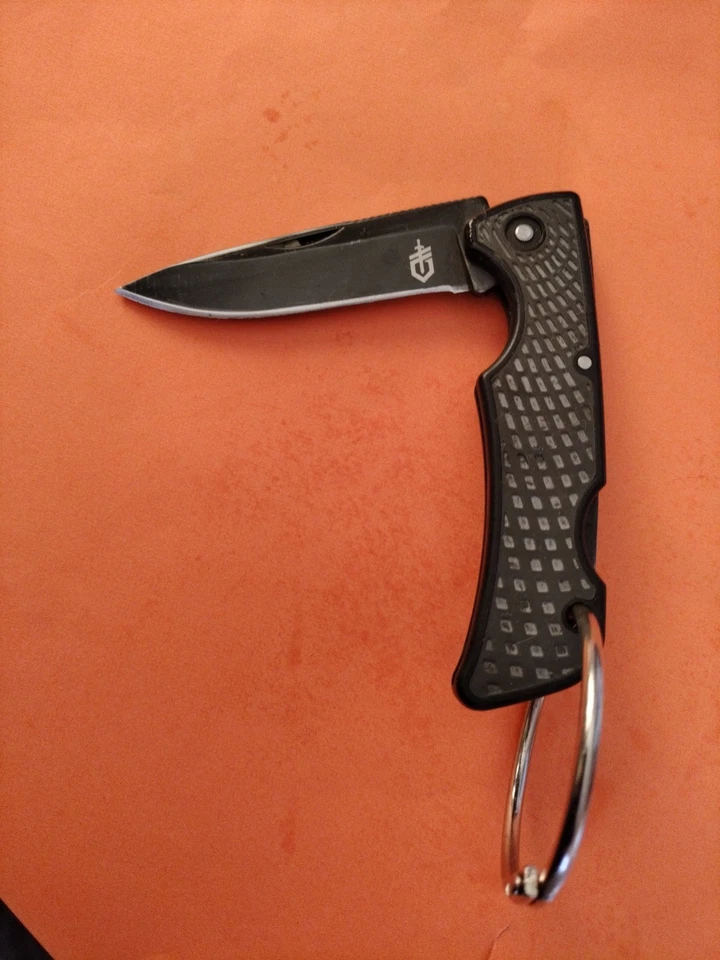 Cuchillo Plegable Gerber US1 Lockback 08718 Hecho en EE. UU., Hoja 420HC. Foto 2 de 4