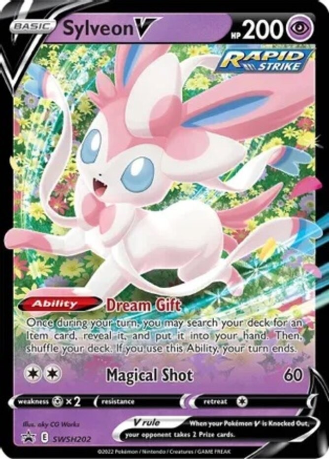 NM-Mint Sylveon V - SWSH202 - SWSH Black Star Promos Pokemon SWSH Black Star Pro