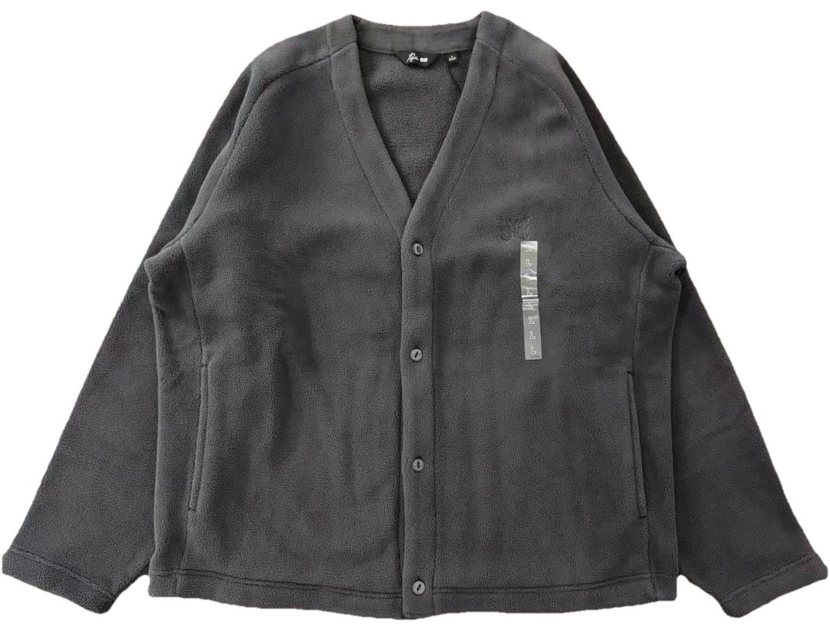 トップス Needles cardigan Uniqlo x Needles Fleece Cardigan Dark Gray Size L | eBay