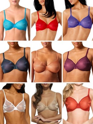 Gossard Glossies Bra Sheer Moulded Plunge Seamless Non Padded Sexy Bras Lingerie