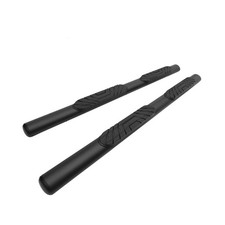 4”Oval Texture Black Side Bars Step Fit for 2009-2018 Dodge RAM 1500 Quad Cab