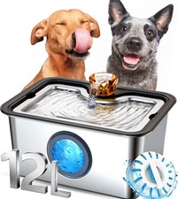 Dog Water Fountain for Large Dogs, 12L/ 3 Gallon Automatic Pet Drinking Fount...