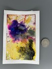 Small Abstract Art 6”x4” Original Watercolor Painting Coral Reef 23 by Miss Rina — photo 3