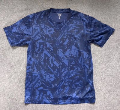 Uniqlo Meguru Yamaguchi Navy Blue T Shirt Size XS DRY-EX Short